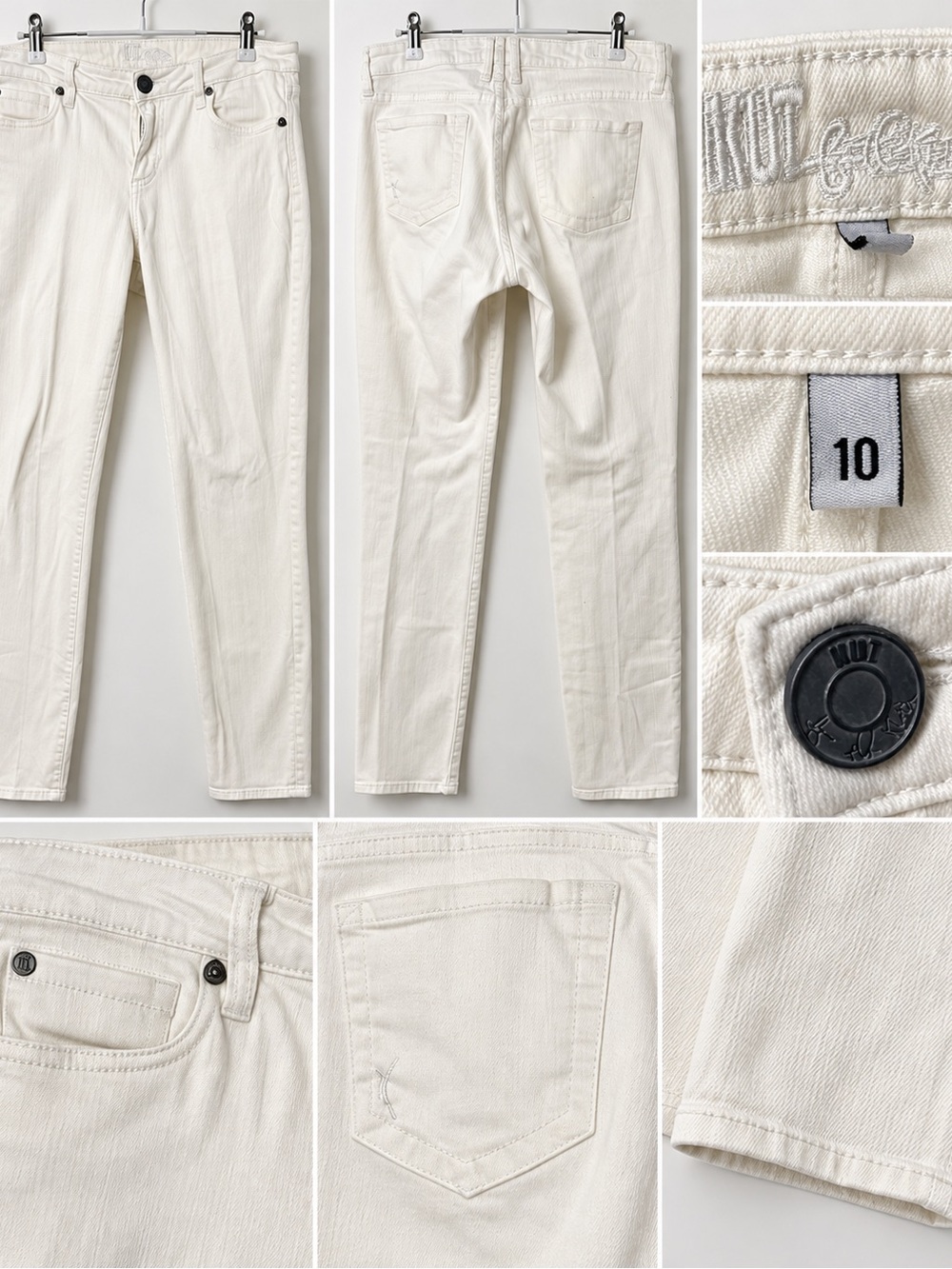 Kut from the Kloth Ivory Skinny Jeans